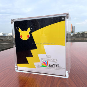 RAY YI <span class=keywords><strong>Pokemon</strong></span> TCG 25e anniversaire, célébrations, boîte d'entraînement d'élite exclusive du centre Pokémon, boîte de présentation en acrylique magnétique - Product Image 3
