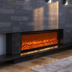 带电壁炉的装饰性电视柜定制别墅装饰柜模拟火灾