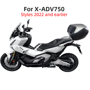 Coffre arrière pour moto Honda XADV750, boîte rigide de 50L avec dossier souple, verrouillable, coffre de rangement pour bagages XADV 750 - Product Image 6