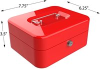 Safewell CB0101K Sicherheits-Tresor, kleiner, farbiger Metall-Geldtresor mit Schlüsselschloss