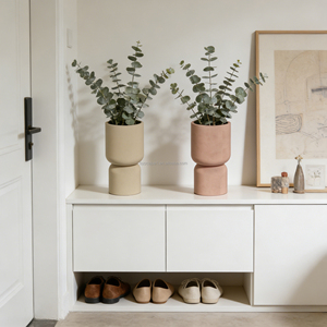 Jardinière en béton artisanale créative 2026, empilable géométriquement, <span class=keywords><strong>noir</strong></span>, blanc, gris, vente en gros pour la décoration intérieure, personnalisable - Product Image 5