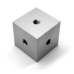 Độ chính xác CNC xay 6061 nhôm Cube | 4 bên ren lỗ | rắn Anodized công nghiệp phần cơ khí tùy chỉnh dịch vụ OEM - Product Image 3