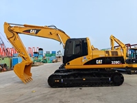 Excavatrice sur chenilles hydraulique d'occasion d'origine japonaise 20T Caterpillar Cat320CL avec pièces