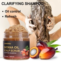 YURHERSU Batana nettoyage en profondeur soin du cuir chevelu gommage cheveux pellicules exfoliant purifiant cuir chevelu shampooing gommage
