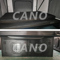 Cabina de Techo Rígida Elevable de Aluminio Ligero Mecanizada por CNC, Compatible con Jeep Gladiator, para Senderismo Todoterreno