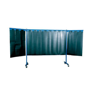EWM Pared protectora de tres piezas con listones Seguridad en el lugar de trabajo y prevención de accidentes Cortina protectora de soldador anticorte - Product Image 1