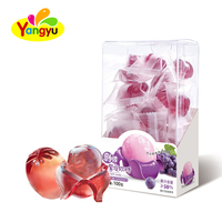 Bonbons gélifiés à la pomme de raisin, prêts à la vente, 100g, pelables, avec boîte de présentation