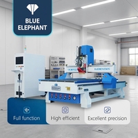 Máquina CNC Router de Tipo Lineal con Cambiador de Herramientas Automático (ATC) para Madera, Modelo 1325, con Cabezal Láser para Decoración de Interiores