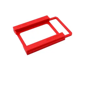 Vendita all'ingrosso staffa del disco rigido-Supporto per Dock adattatore per montaggio su disco rigido da 2.5 a 3.5 pollici SSD in plastica staffa in plastica rossa