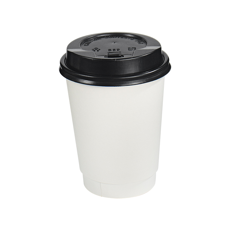 Eco-Friendly Disposable One Time Customizable Double-Layer Paper Cup for Hot Coffee & Milk Tea Takeaway Packaging