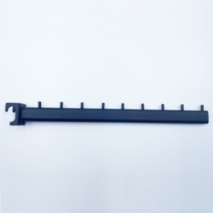 <span class=keywords><strong>2025</strong></span> thiết kế mới siêu thị hiển thị thanh chéo móc với hạt cho quần áo trong màu đen - Product Image 4