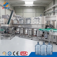 Équipement d'embouteillage compact haute efficacité 1200 BPH pour barils en plastique de 5 gallons, idéal pour tous les types d'entreprises d'eau à domicile