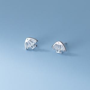 Pendientes de Plata S925 con Diseño de Pezito Moderno para Mujer, con Incrustaciones de Circonita, para Boda, Compromiso, Aniversario, Lindos para Orejas de Niñas - Product Image 1