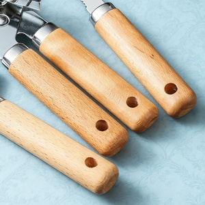 Ensemble d'ustensiles de cuisine : batteur, éplucheur, couteau à pizza et à fromage, manche en bois, acier inoxydable, non électrique, petit ustensile de cuisine CT03 W - Product Image 5