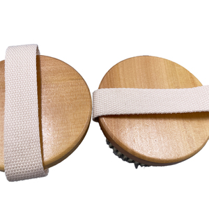 Bath And Body Works Venta al por mayor Piel seca Exfoliante Cerdas Exfoliantes Arandela corporal de madera Juegos de cepillos de baño Esponjas y depuradores Cepillo - Product Image 5