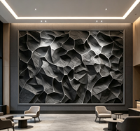 Papier peint mural effet 3D, roche abstraite fissurée, pour zone de réception, bureau et salle d'exposition