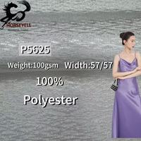 Vente flash : Tissu en microfibre de polyester 100 %, effet soie moirée, gaufré, imperméable, respirant, anti-UV, teint, pour robe d'extérieur scolaire pour filles