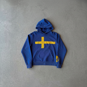 เสื้อฮู้ดดี้ครอป 450 กรัม ยูนิเซ็กซ์ โพลีเอสเตอร์/คอตตอน สีน้ำเงิน พิมพ์ลายพัฟ คุณภาพสูง เป็นมิตรกับสิ่งแวดล้อม สไตล์ลำลอง สตรีทแวร์ ย้อนยุค สำหรับฤดูหนาว ไซส์ XXS - Product Image 3