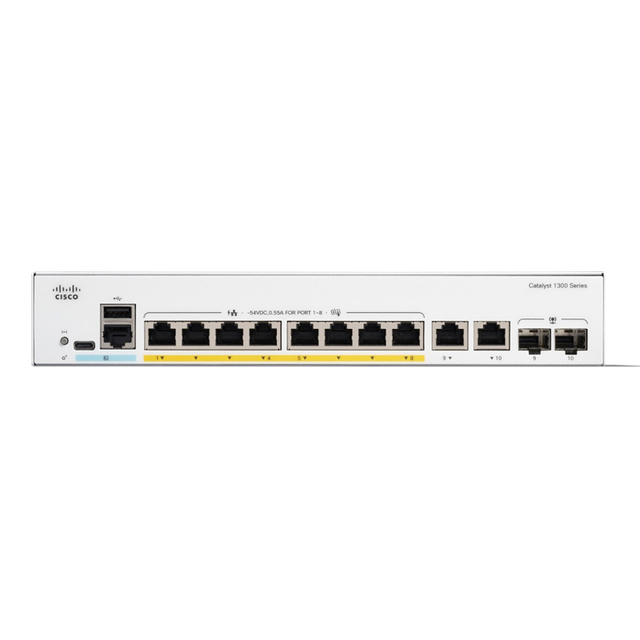 C1300-8FP-2G C1300 Series Poe 8 Port Network Switch with RS485 Communication PLC Dedicated Controller for Electronic Equipment