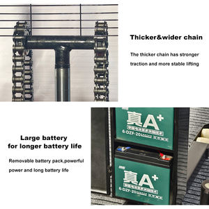 Synge Semi Elektrische Stapelaar Heftruck 1.0ton-1.5ton Capaciteit 1.6M-4M Pallet Lift Straddle Stacker Goedkope Prijs - Product Image 5