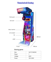 Machine dynamique électronique de jeu d'arcade de boxe de poinçon d'arcade de machine de boxe à jetons