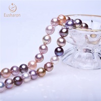 Collier Edison Baroque en perles d'eau douce, couleur arc-en-ciel, 11 — 14mm, nouvelle collection, vente en gros, offre spéciale