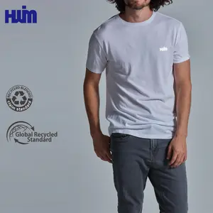 Custom Quick Dry Short Sleeve Sports Sustainable Eco- Friendly Biodegradable 100% Recycled Organic Cotton T Shirts For Men