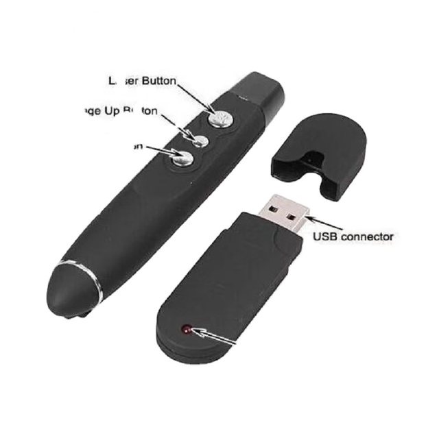 Projection Pen PP-1000 Multimedia Flip Pen Wireless Remote Control Speech Green Laser 30m Range