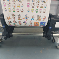 Impresora de inyección de tinta de tres cabezales F1080 todo en uno DTF para vidrio/cerámica/acrílico/PVC, tinta para etiquetas de cristal de 30 cm, rollo a rollo automático
