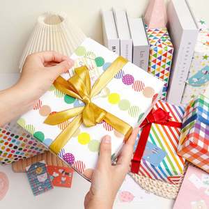 Rollo de papel de regalo de embalaje con estampados de animales divertidos de papel brillante para cumpleaños a niños de 80g al por mayor - Product Image 4