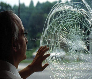 بنك الحيوانات الأليفة سيارة أمان/بناء نوافذ ملون غشاء ذاتي اللصق 7Mil * 30M سيارة آمنة مقاومة للانفجار - Product Image 5