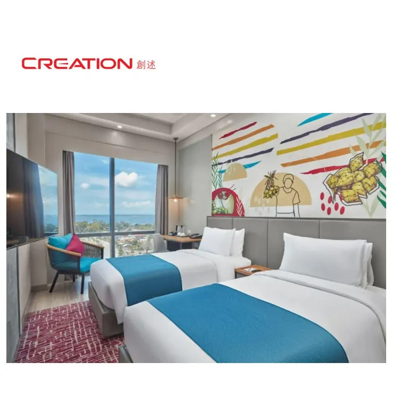 مجموعة أثاث الفنادق الفلبينية CREATION مزودة بجدران مزدوجة من طراز بيلمونت