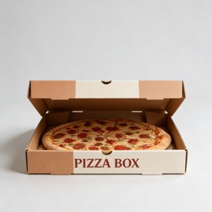 Boîte alimentaire pliable en carton ondulé, écologique, pour livraison de nourriture, conteneur à emporter en kraft écologique pour <span class=keywords><strong>pizza</strong></span> - Product Image 4