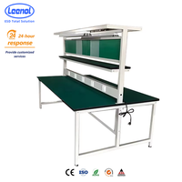 Table d'atelier industrielle ESD pour ligne de production Leenol