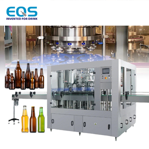 Machine de remplissage automatique de bouteilles de bière en verre 3-en-1, ligne d'embouteillage isobare avec machine de pré-évacuation à <span class=keywords><strong>double</strong></span> vide - Product Image 1
