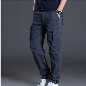<span class=keywords><strong>Pantaloni</strong></span> Cargo Casual da uomo di alta qualità Multi tasche <span class=keywords><strong>pantaloni</strong></span> di grandi dimensioni da uomo <span class=keywords><strong>pantaloni</strong></span> dritti <span class=keywords><strong>pantaloni</strong></span> Cargo sostenibili - Product Image 6