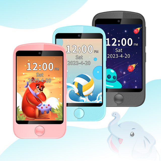 2024 Hot Selling Cheap Phones Kid Toy Multiple Games Mode MP3 Music Touch Screen Mini Smart Phone for Kids