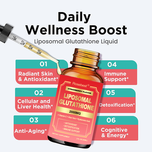 Integratore Liquido Liposomiale di Glutatione con Vitamina C e Acido Ialuronico per lo Sbiancamento della Pelle, Etichetta Privata OEM all'Ingrosso - Product Image 3