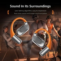 Casque sans fil M113 rotatif OWS à conduction osseuse, ultra longue autonomie, à accrocher à l'oreille, en aluminium, pour le sport