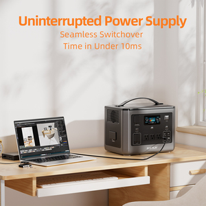 ECOPLAY 800W เครื่องกำเนิดไฟฟ้าพกพาแบบ Pure Sine Wave 768WH กำลังสูง สำหรับการตั้งแคมป์ การเดินทาง กรณีฉุกเฉิน ใช้ในบ้าน สำรองไฟรถยนต์ - Product Image 4