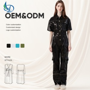 <span class=keywords><strong>Combinaison</strong></span> en <span class=keywords><strong>cuir</strong></span> de vachette pour <span class=keywords><strong>femme</strong></span> 2026, <span class=keywords><strong>combinaison</strong></span> ample en <span class=keywords><strong>cuir</strong></span> PU résistante aux plis, vente en gros - Product Image 1