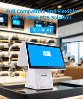 Kiosco Interactivo MASUNG con Pantalla Táctil de 21.5 Pulgadas para Comercios, con Opciones Personalizables - Cámara, Escáner, Impresora