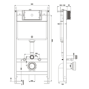 Ensemble WC Duofix Basic pour fixation murale - <span class=keywords><strong>Réservoir</strong></span> <span class=keywords><strong>de</strong></span> toilettes - Product Image 2