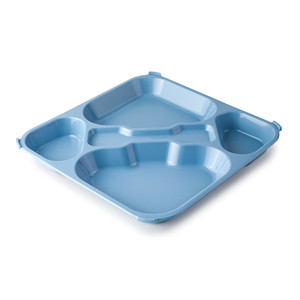 Vassoio self-service in PP con divisori per la conservazione e l'organizzazione degli alimenti - Product Image 1