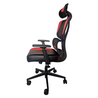Chaise de bureau exécutive ergonomique à dossier haut en maille avec appui-tête, fabrication sur mesure, qualité professionnelle excellente