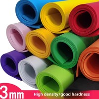 Feuille de mousse EVA 3mm 50*50cm avec 28 couleurs en stock Fournitures de bricolage pour la décoration murale de la maternelle Mousse pour Made Big Flower