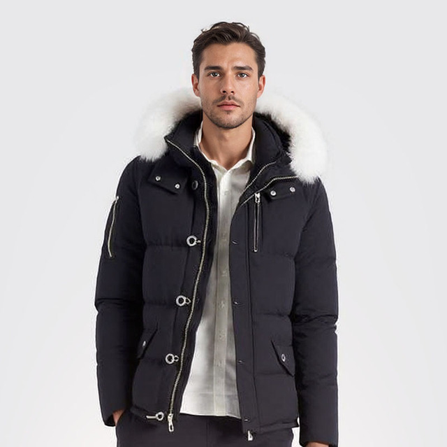 High End Coat, Thick Insulation, Hooded Moose, High-end Down Jacket, Men's and Women's Windproof Down Jacket