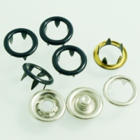 Tapa de anillo de Color pintado con revestimiento de esmalte personalizado, botón a presión de 8MM, 9MM, 10MM, 11MM, 11,5 MM, 12MM, 13MM, 14MM y 15MM