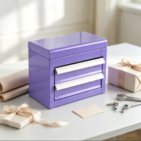 Armoire à outils portable en acier avec 3 tiroirs, verrouillable, OEM OBM, capacité de charge de 300 kg, garantie de 3 ans, rangement d'outils