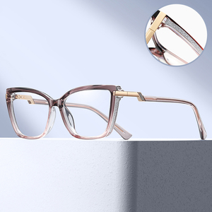 <span class=keywords><strong>Occhiali</strong></span> <span class=keywords><strong>da</strong></span> <span class=keywords><strong>Vista</strong></span> Originali MS 81623 di Alta Qualità per <span class=keywords><strong>Donna</strong></span>, Montatura Cat Eye alla Moda <span class=keywords><strong>con</strong></span> Logo Personalizzato e Protezione Anti-Luce Blu - Product Image 2